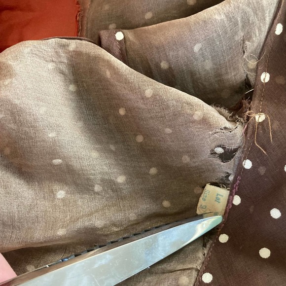 Vintage 60s Womens‎ Brown Polka Dot Mini Dress // Size Small - Picture 5 of 7